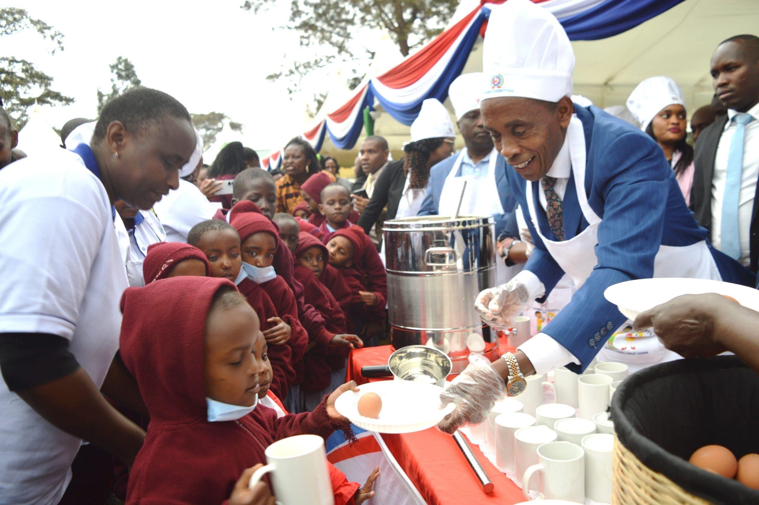 ECDE learners to have porridge, eggs in feeding program, Governor Wamatangi