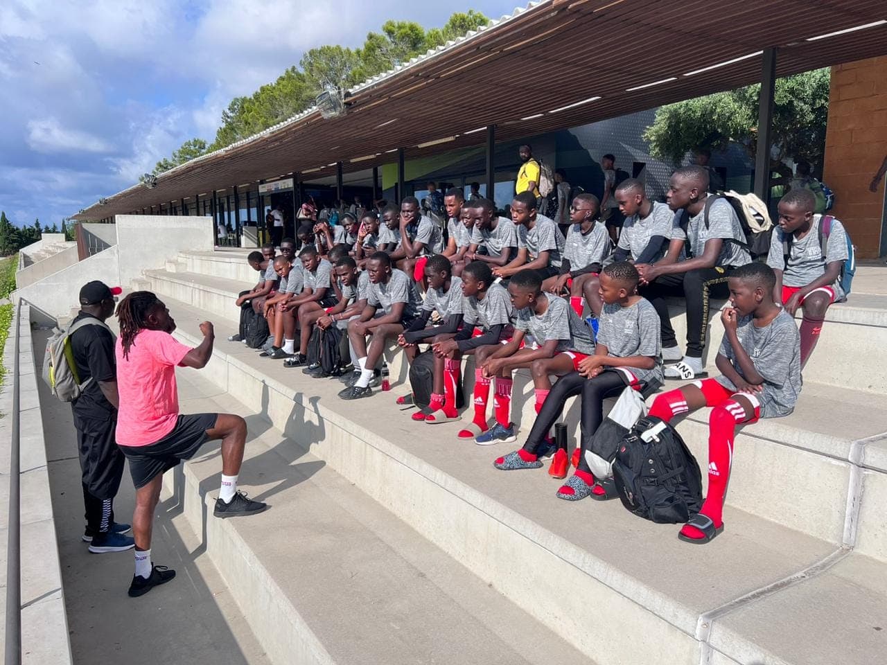 Merishaw Soccer Academy trainees in Barcelona for a Soccer Tour