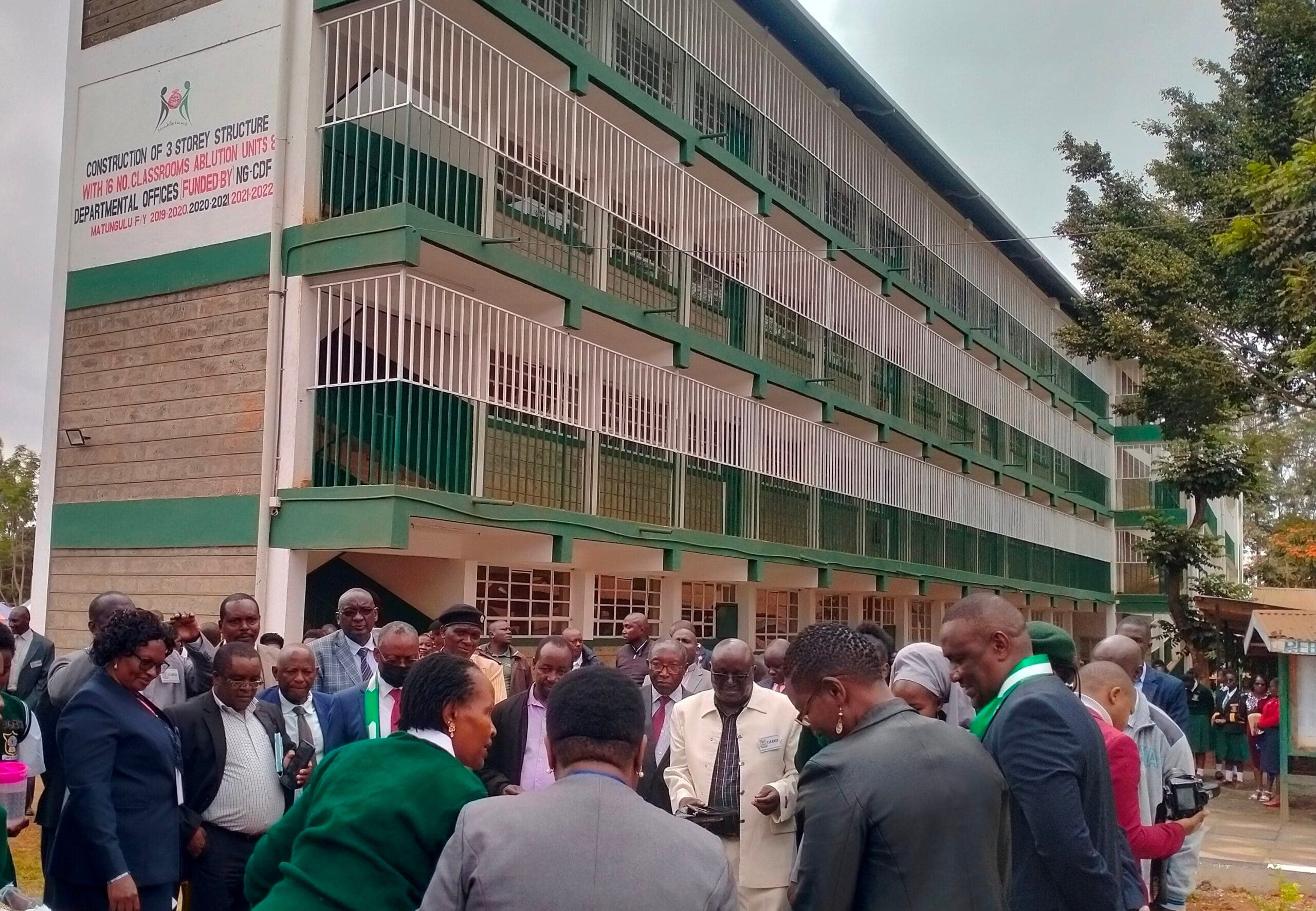 Matungulu Girls School unveils Sh36M worth storey building by NG-CDF