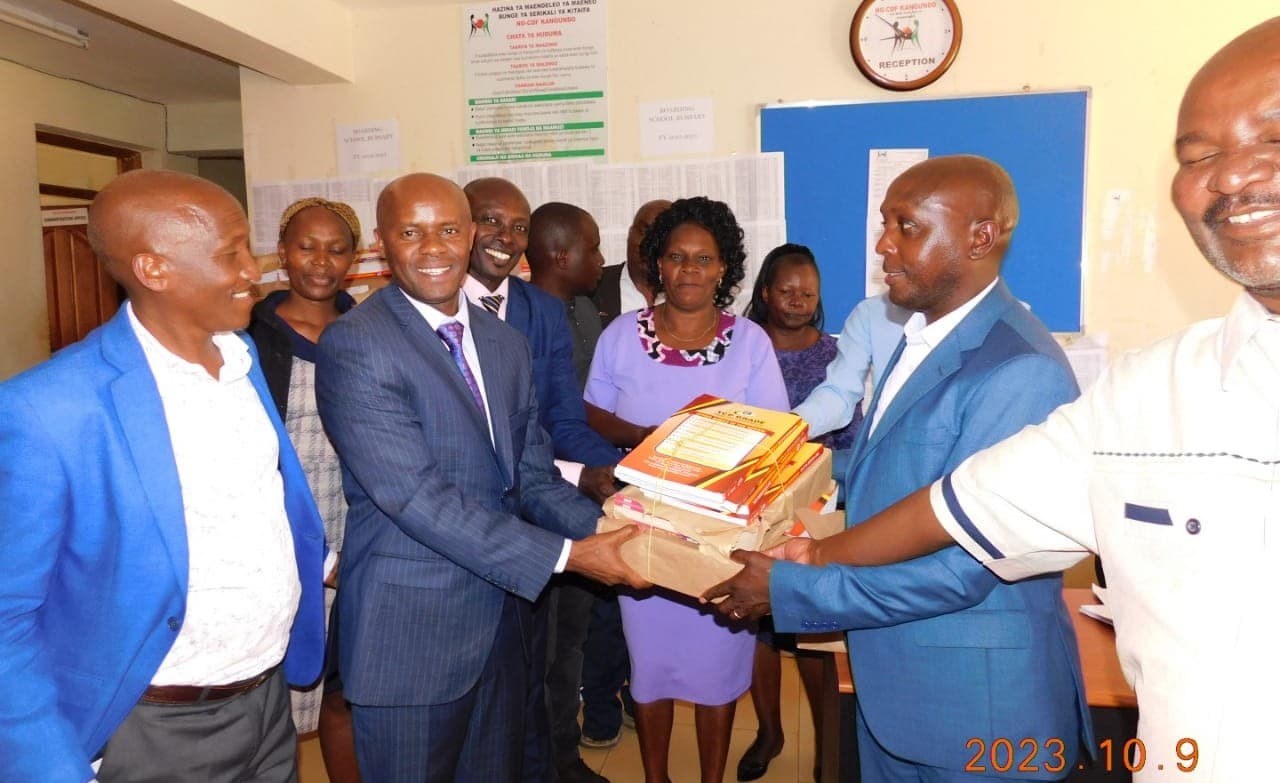 Kangundo MP has distributed 9,000+ books to schools