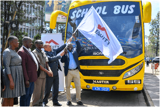 Equity Bank purchases 67-seater bus for Onjiko High School