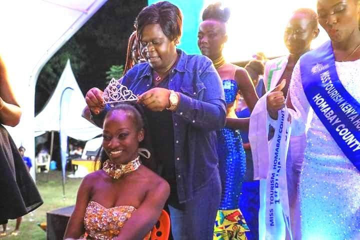 Mary Akinyi is the new beauty queen for Homa Bay County