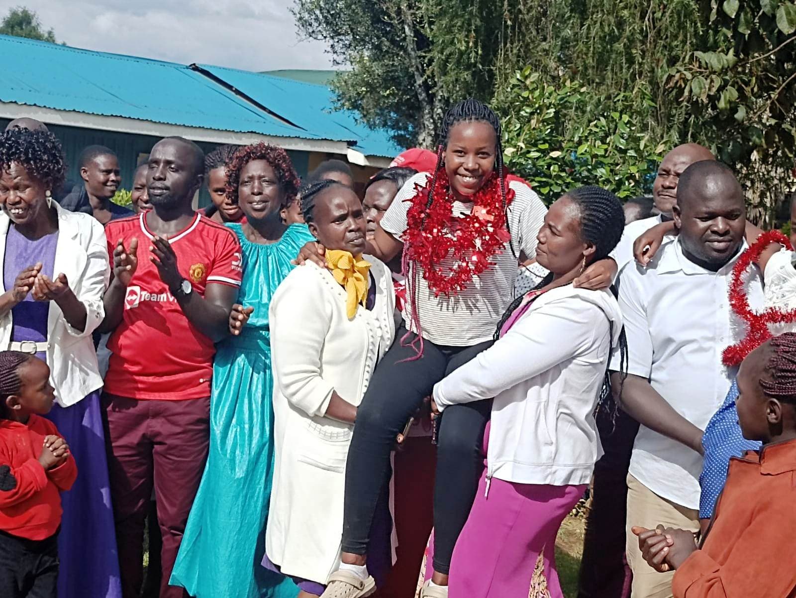 Girl tops in Kericho County with 424 marks