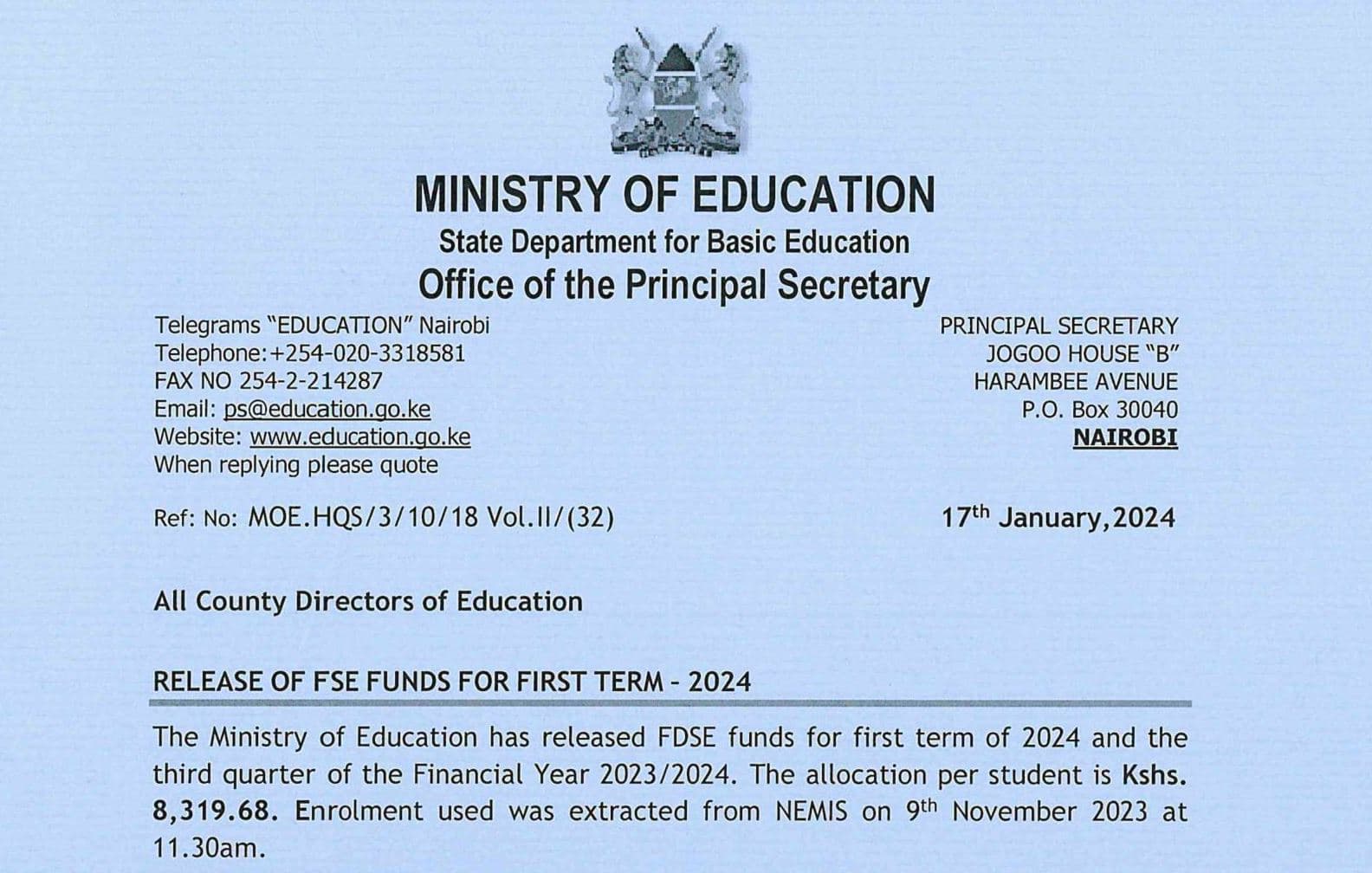 Principals shocker as MoE demands they account for money they didn’t receive image 1