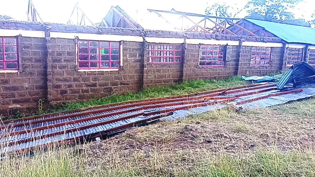 School in Narok closed after heavy rains rip off classrooms’ roofs