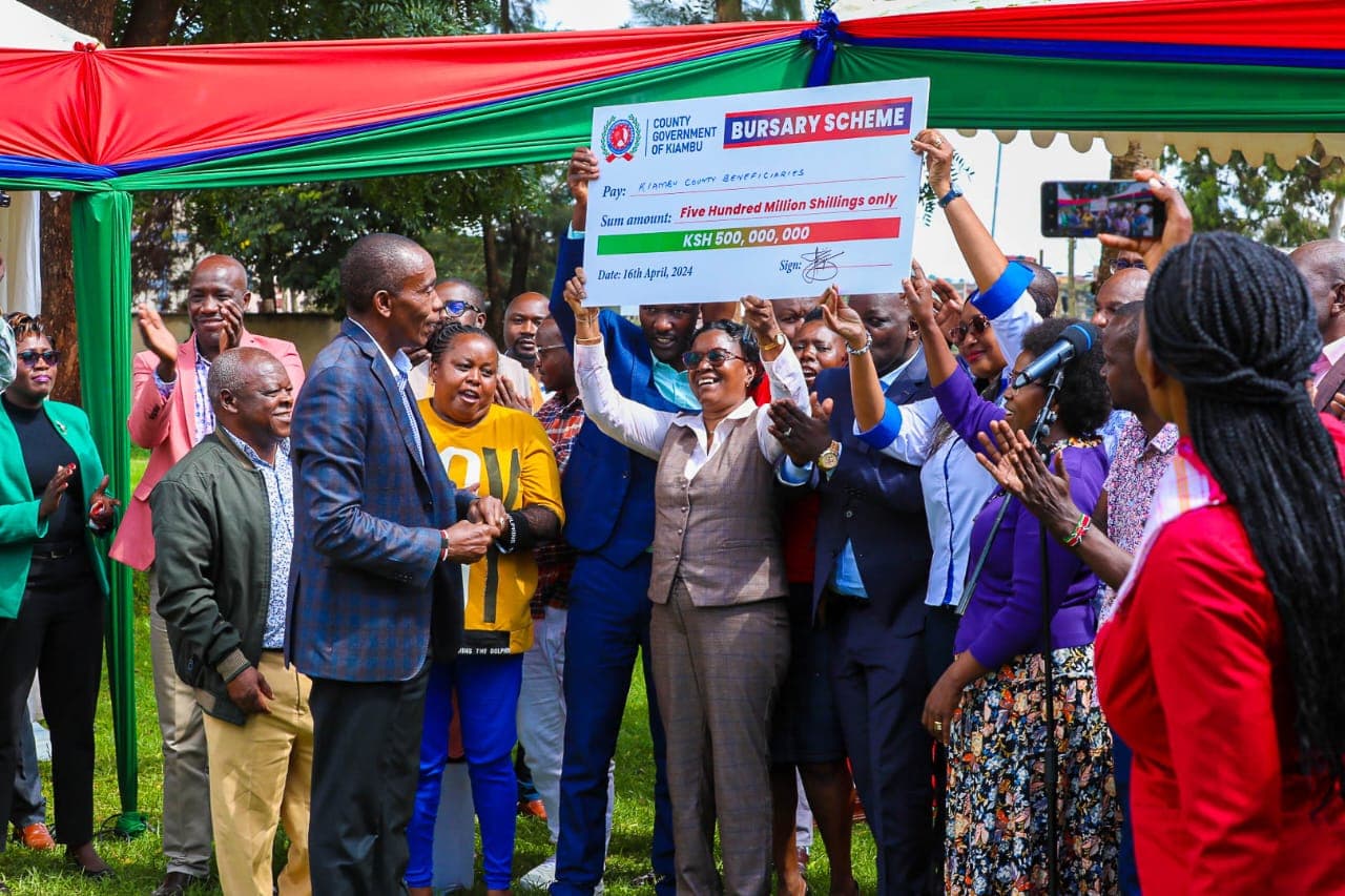 Kiambu unveils plan to raise bursaries to Ksh1B by 2026