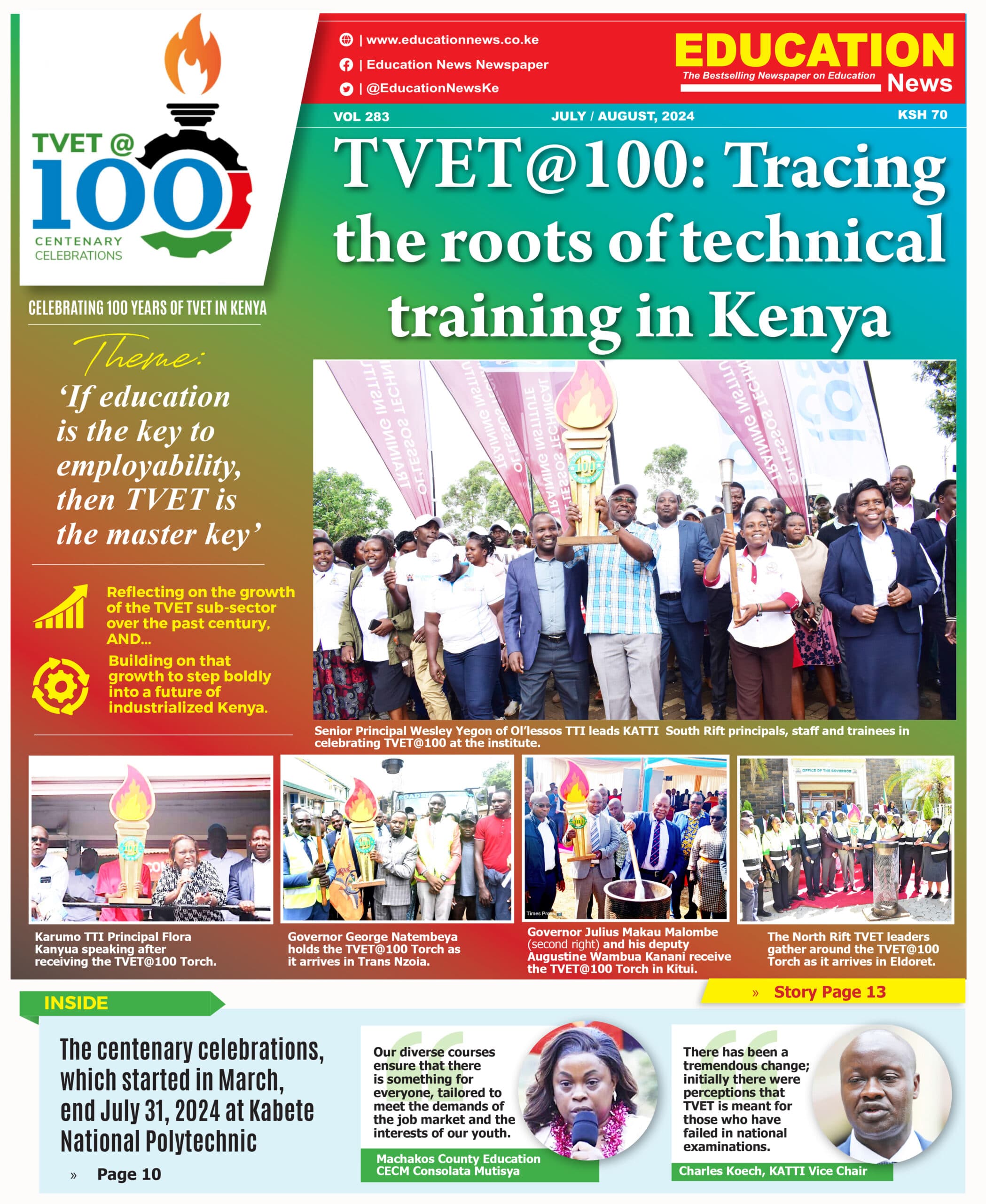 How TVET@100 Torch began countrywide tour to reignite passion
