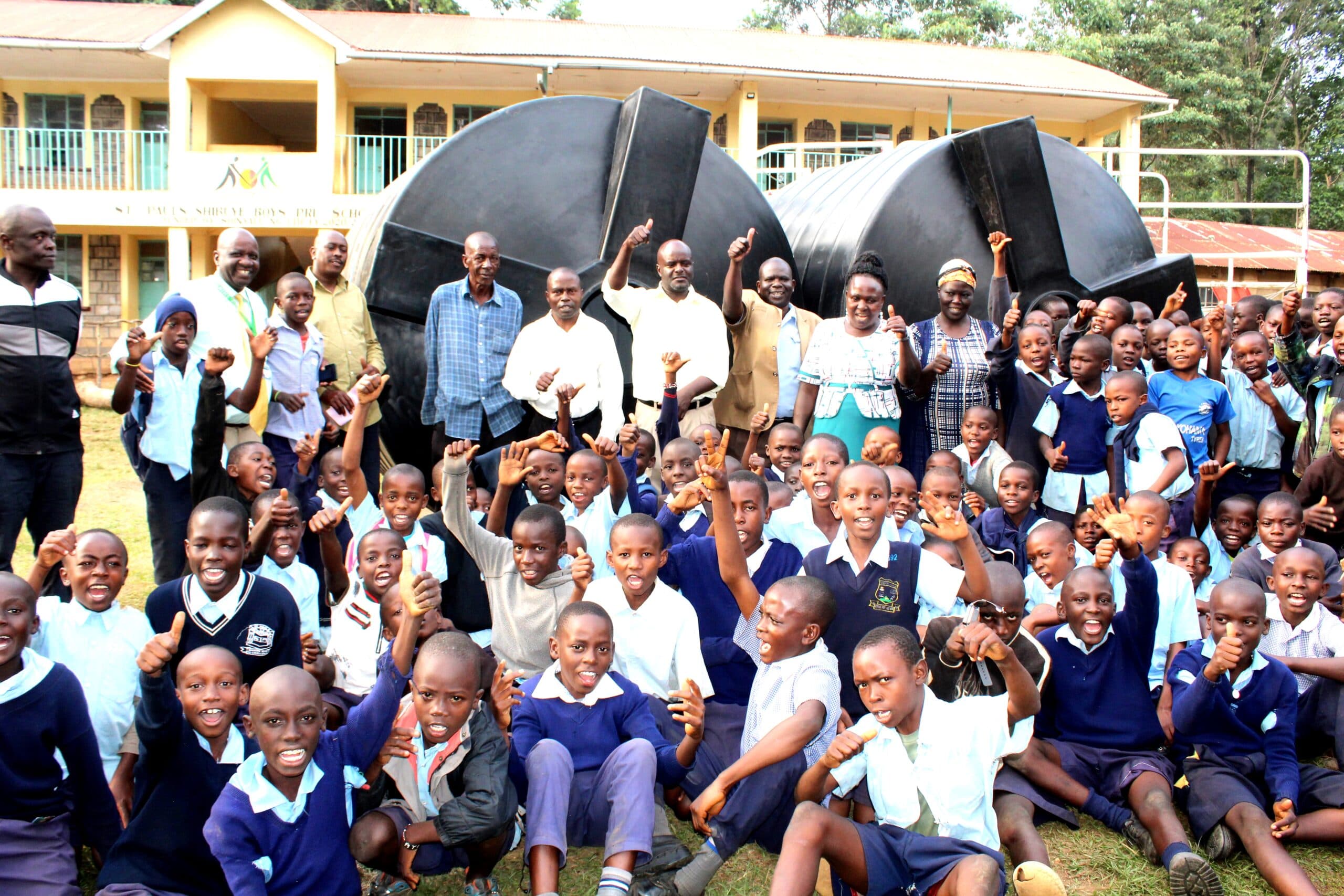 Safaricom donates water tanks to St Paul’s Shibuye in Shinyalu image 1