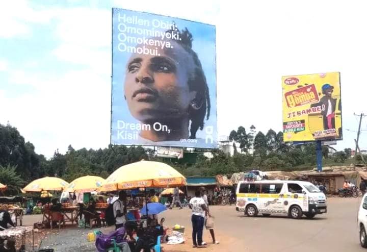 Students in Kisii erect billboard in honour of medalist Helen Obiri