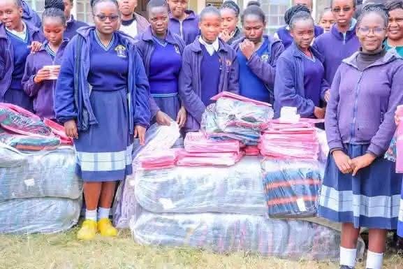 Nyeri MP donates essentials to Munyu Secondary students after fire tragedy