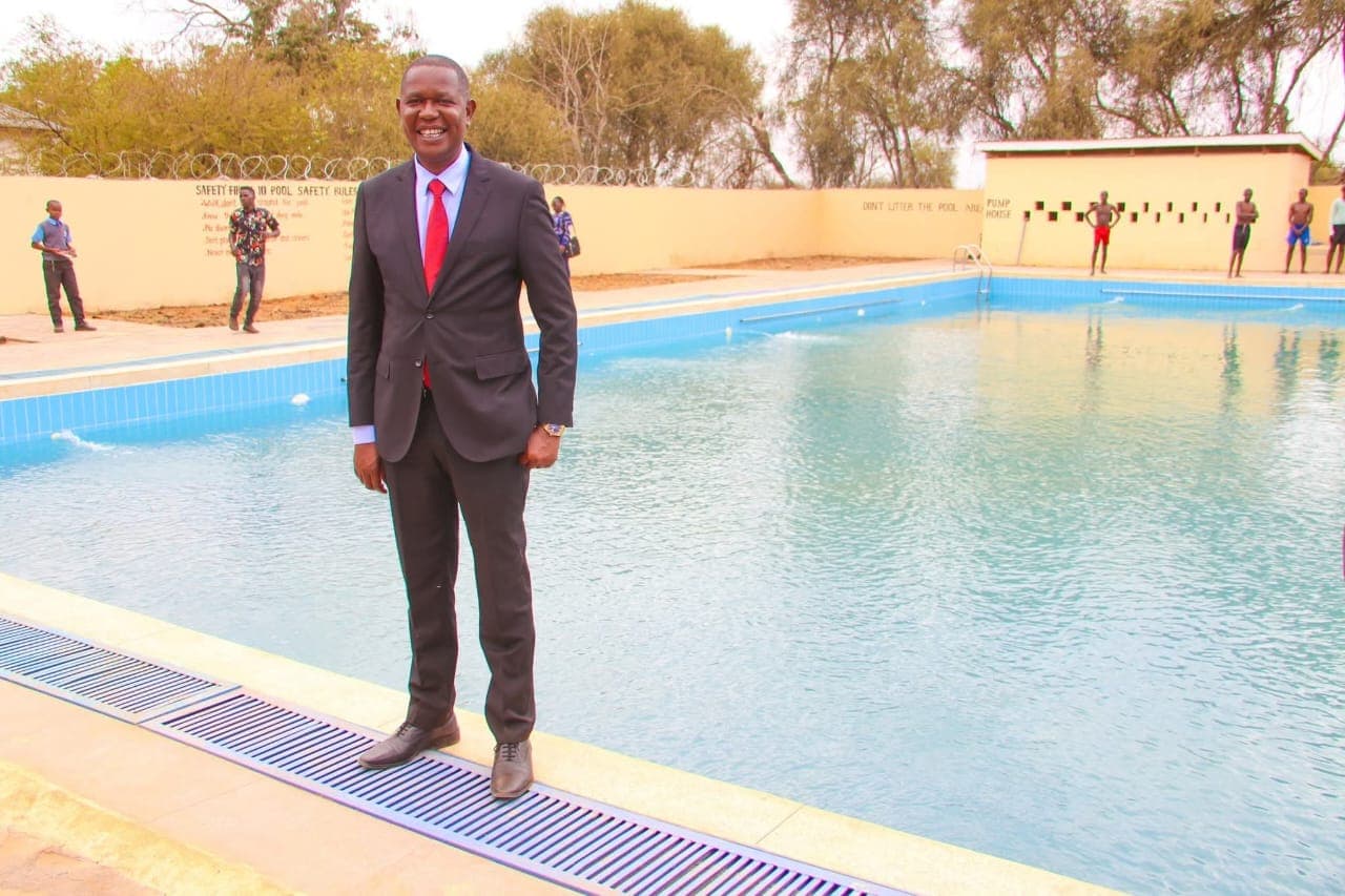 MP hands over first Semi-olympic swimming pool for public school in Makueni
