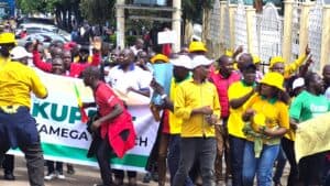 Kakamega teachers stage protests over SHA, call for intern absorption and JSS autonomy image 2
