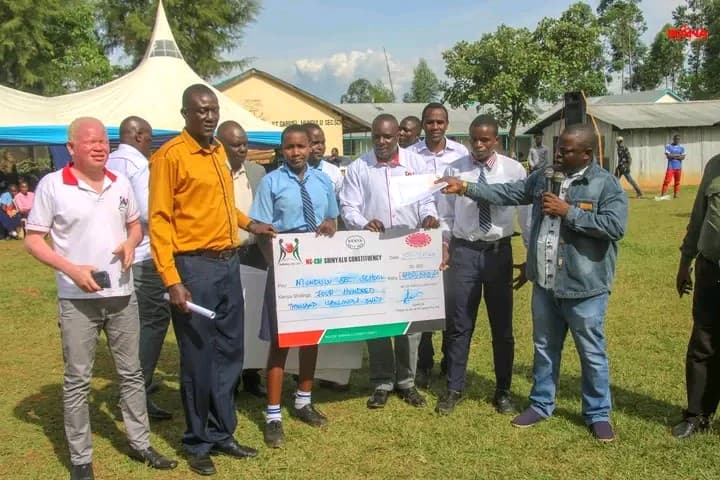 Joy as Shinyalu MP unveils bursary cheques, increases student funding to Sh50,000