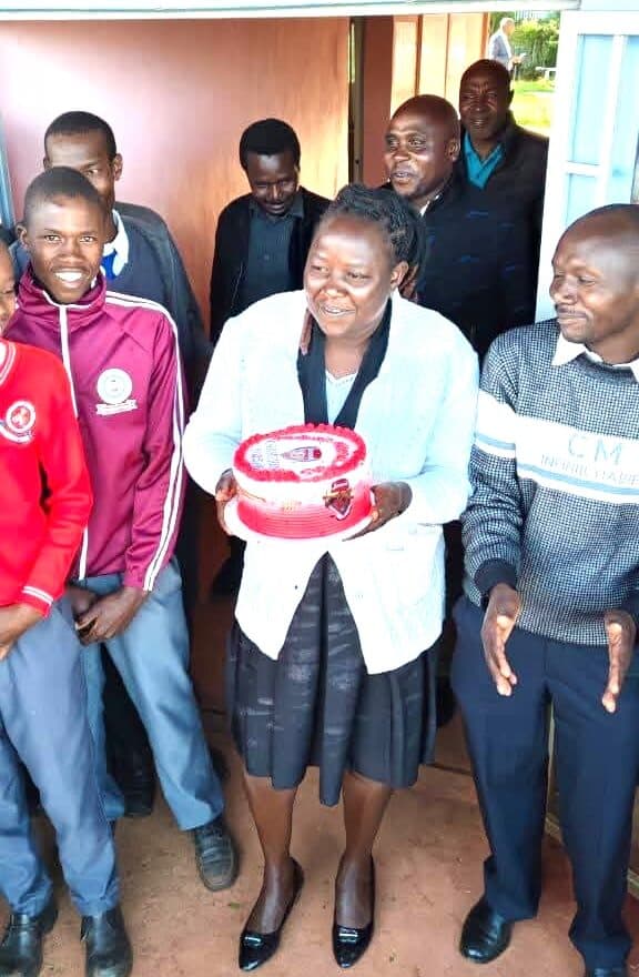 Arsenal fans celebrate in style at Mutukanio Senior School in Nakuru