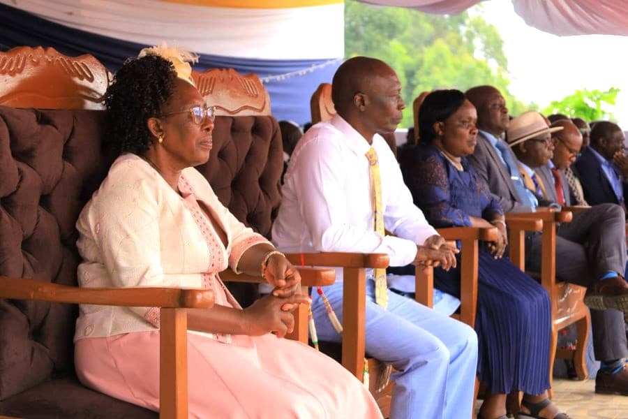 Nyabisase DEB accords retired principal colourful farewell with white suit, trophies and elder’s honour