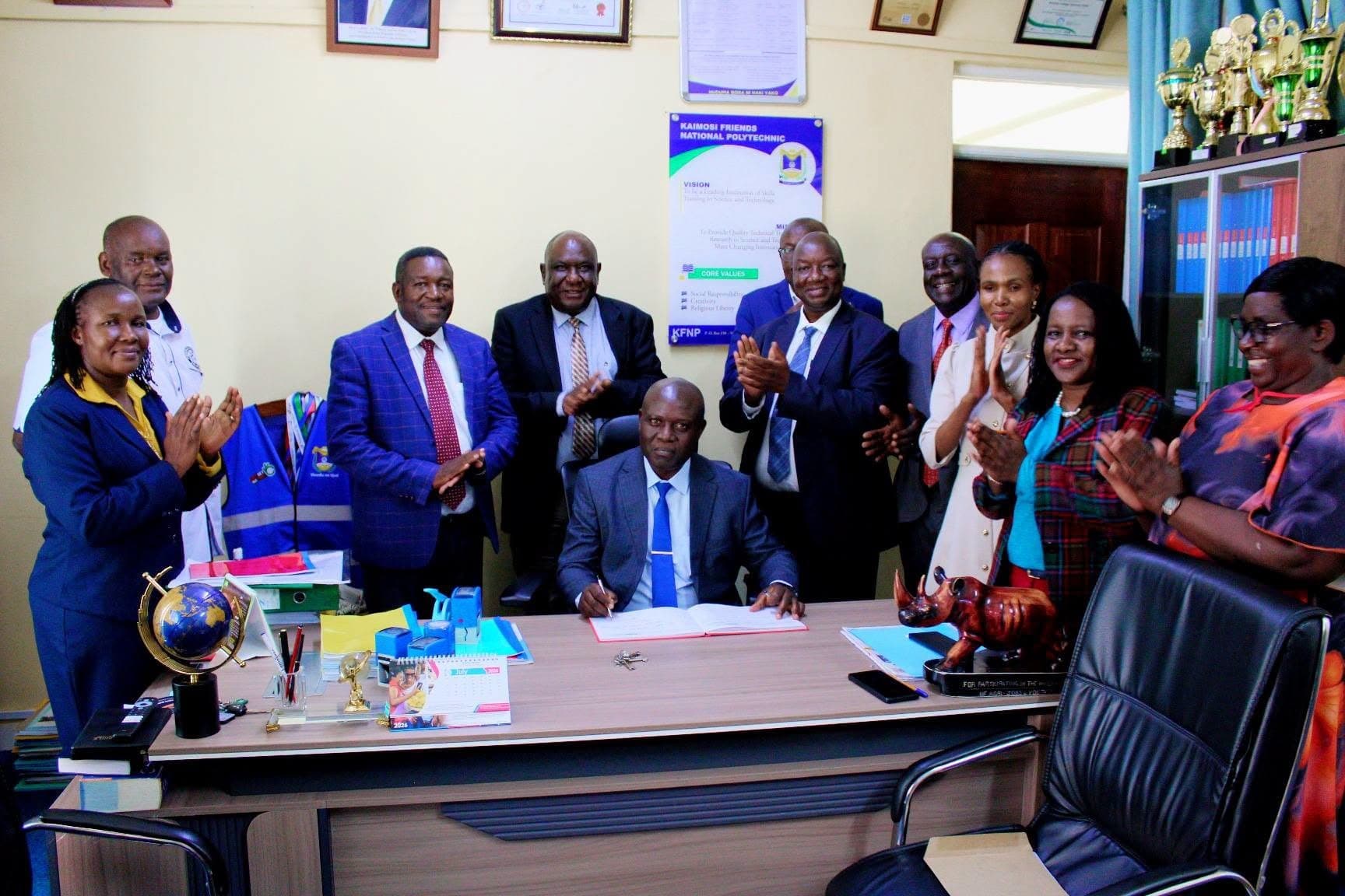 Gilbert Mwavali takes over as Chief Principal of Kaimosi Friends National Poly