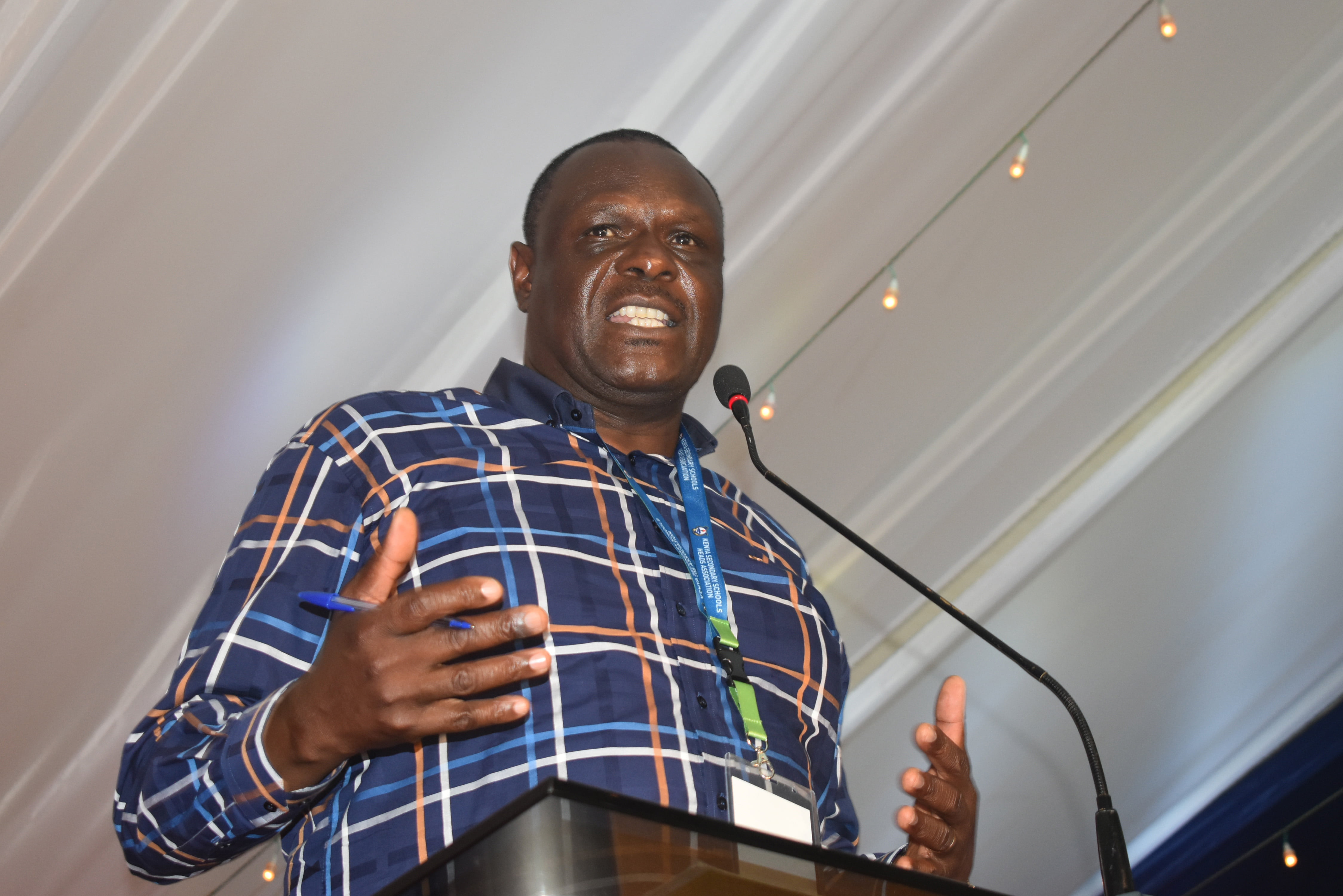 Kenya Secondary Schools Heads Association KESSHA chairman Indimuli Kai at the 44th Kenya Secondary Schools Heads Association annual conference 3