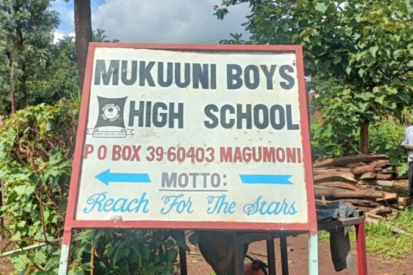 Mukuuni High School closed over suspected cholera outbreak