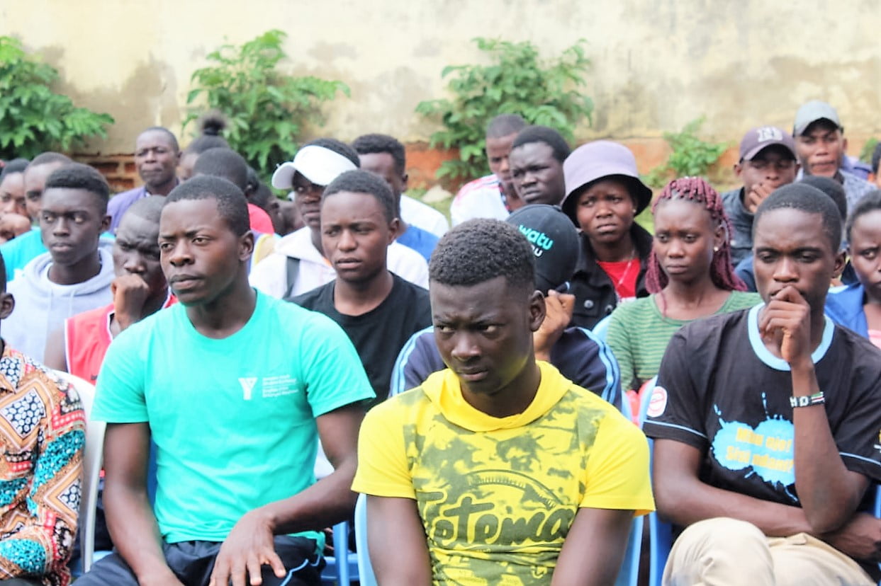 A section of students from Budalangi during a training session at Prof Juma Innovation Hub in Port Victoria town recently Photo by Gilbert Ochieng