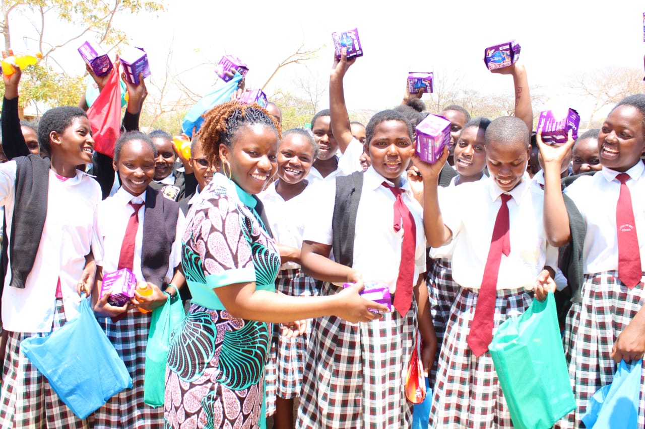 sanitary towels donation