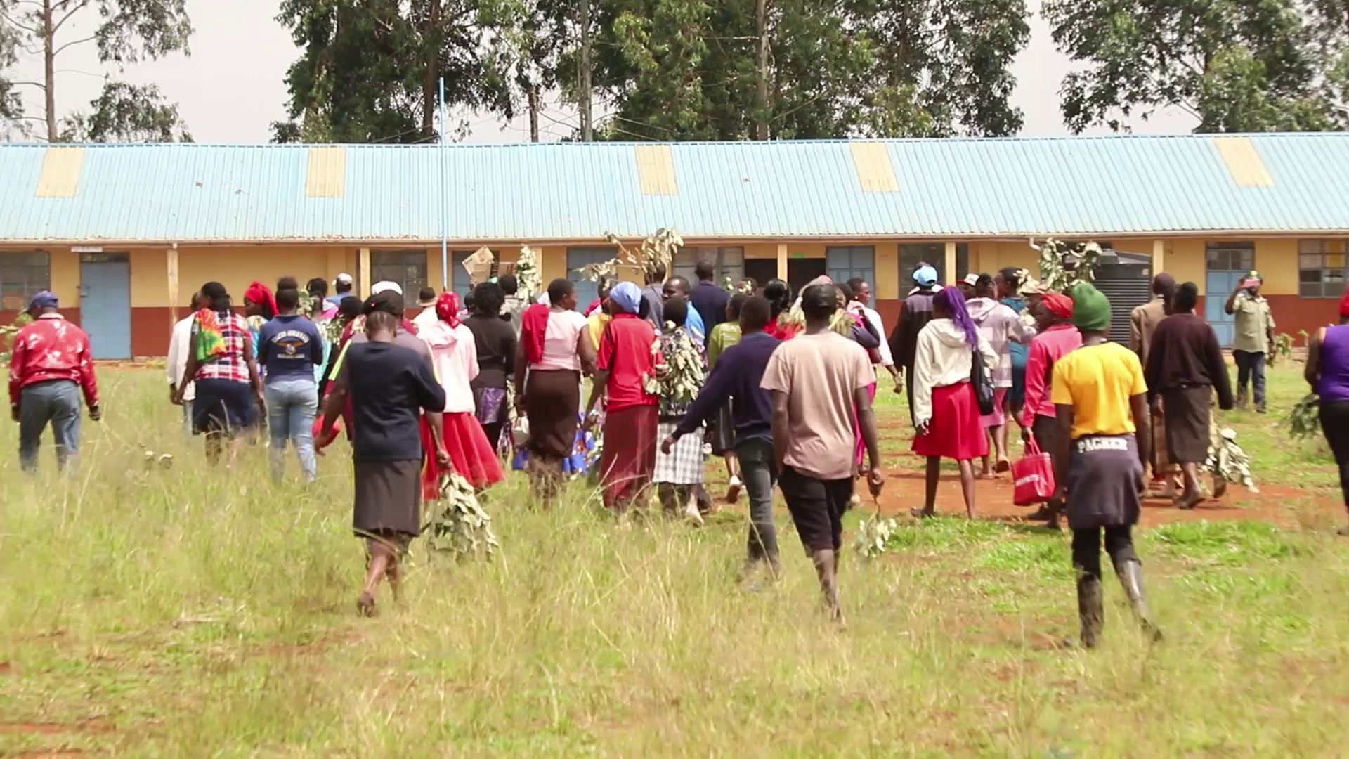 St Annes Mariaini Primary School march to the institution to protest poor performance mismanagement of the school. Photos by Mathew Ndungu5