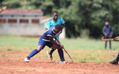 Players battle it out in a hockey match during past School Games. Narok Boys is out to defend their title in the County games