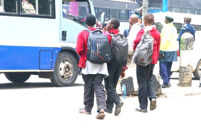 students going home for fees