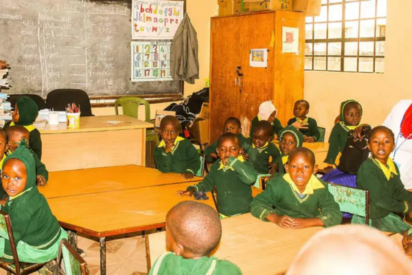 ECDE Learners in class. Schools