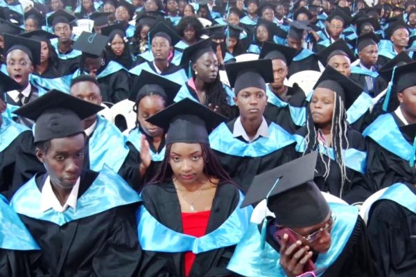Graduates during the 8th graduation ceremony at Zetech University
