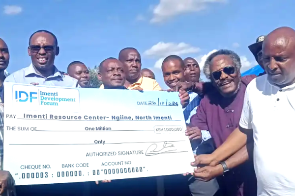 Ngiine Secondary in Meru receives KSh1 million donation for construction of ICT hub