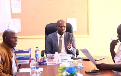 Ebukanga TVC Principal Newton Shivachi in a dialogue in his office when he was visited with a delegation from Emuhaya MP's office lead by the MP Omboko Milemba in the past