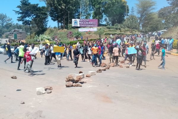 KEMU students hold demos to protest against rising cases of insecurity