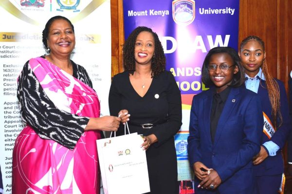 MKU Law students, Faculty from Rwanda tour Kenyan Supreme Court