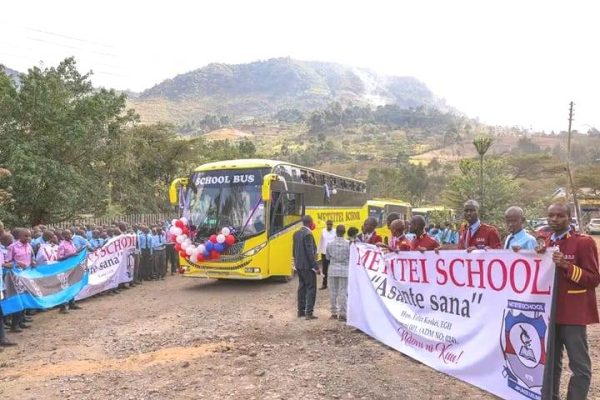 Meteitei Boys awarded rare Scania bus for outstanding performance in 2024 KCSE