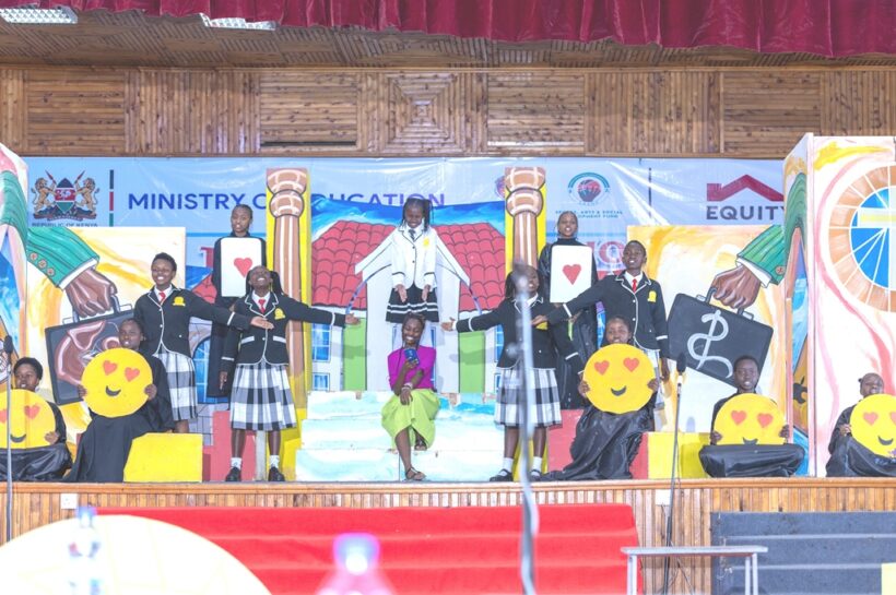 Learners during Drama Festival in Nakuru. Photo Felix Wanderi