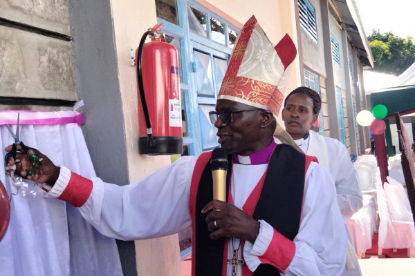 Bishop calls for students’ spiritual nourishment, unveils modern hall