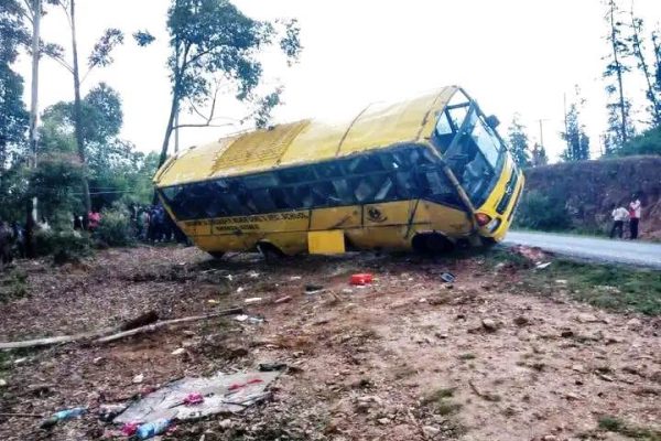 Students, teachers of Bishop Muge Secondary survive grilsy accident in West Pokot