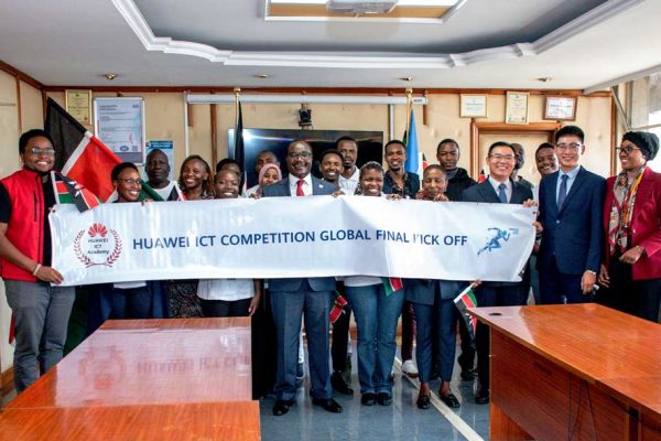 Education CS flags off students for Huawei ICT contest in China