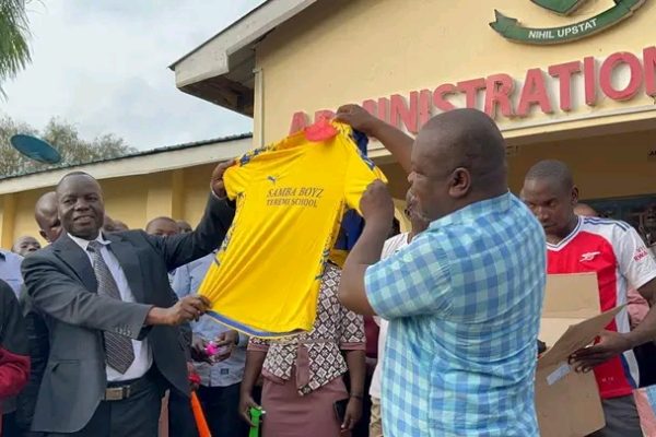 Kabuchai MP boosts Teremi Boys with sports uniform ahead Western region school games