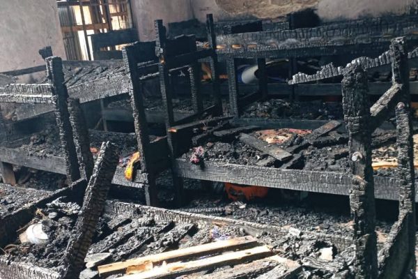 Fire destroys dormitory at Munyu Secondary School, displacing 138 students.