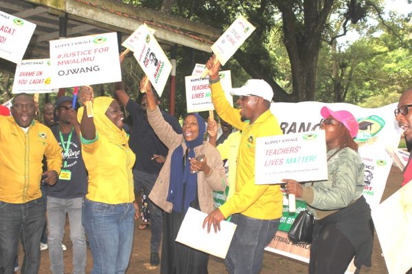 Kwale teachers demand justice for slain colleague, urge end to police killings