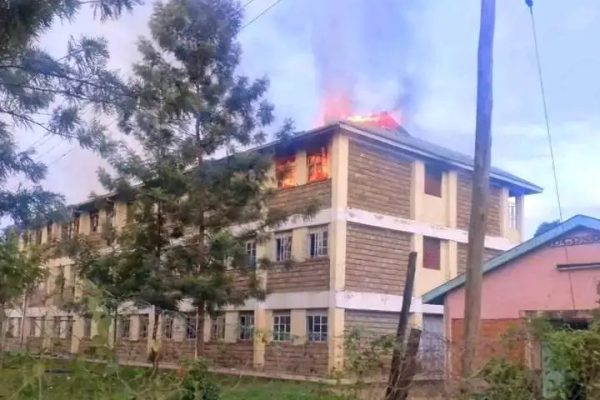 Panic as fierce fire burns down Onjiko Boys’ dormitory