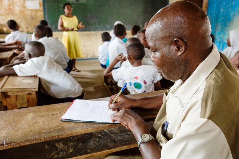 A teacher engages learners during a past TPAD related session part of efforts to enhance professional accountability and instructional quality in Kenyan schools
