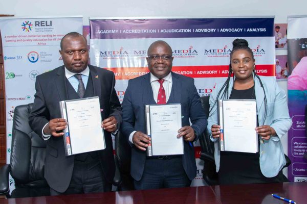 MCK, Zizi Afrique and RELI -Africa sign MoU to promote education reporting