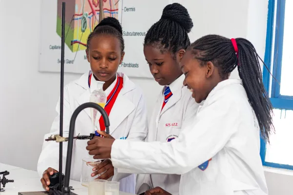 Junior School Learners at the science laboratory 1 1 scaled 1