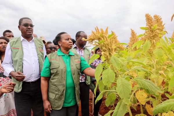 School children join farmers at Makueni Agricultural Show to explore smart farming techniques
