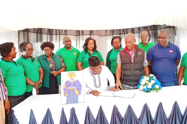 KNUT officials console family of late Bungoma High Principal