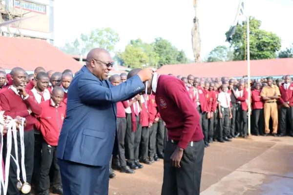 St.Lukes Kimilili boys celebrates East Africa handball champions