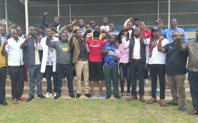 JSS teachers during a past press briefing