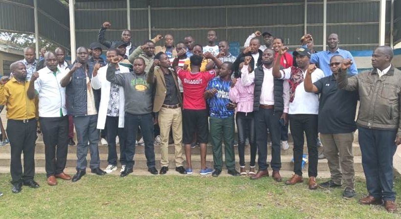 JSS teachers during a past press briefing